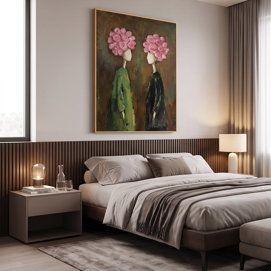 Surreal Floral Figure Wall Art #TO051
