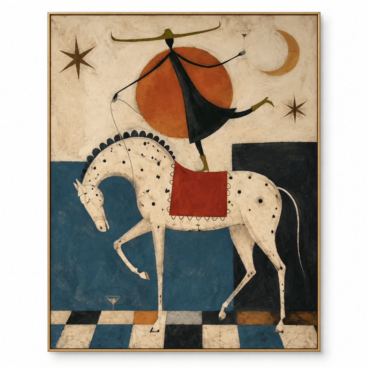 Surreal Horse & Acrobat Wall Art #MT023