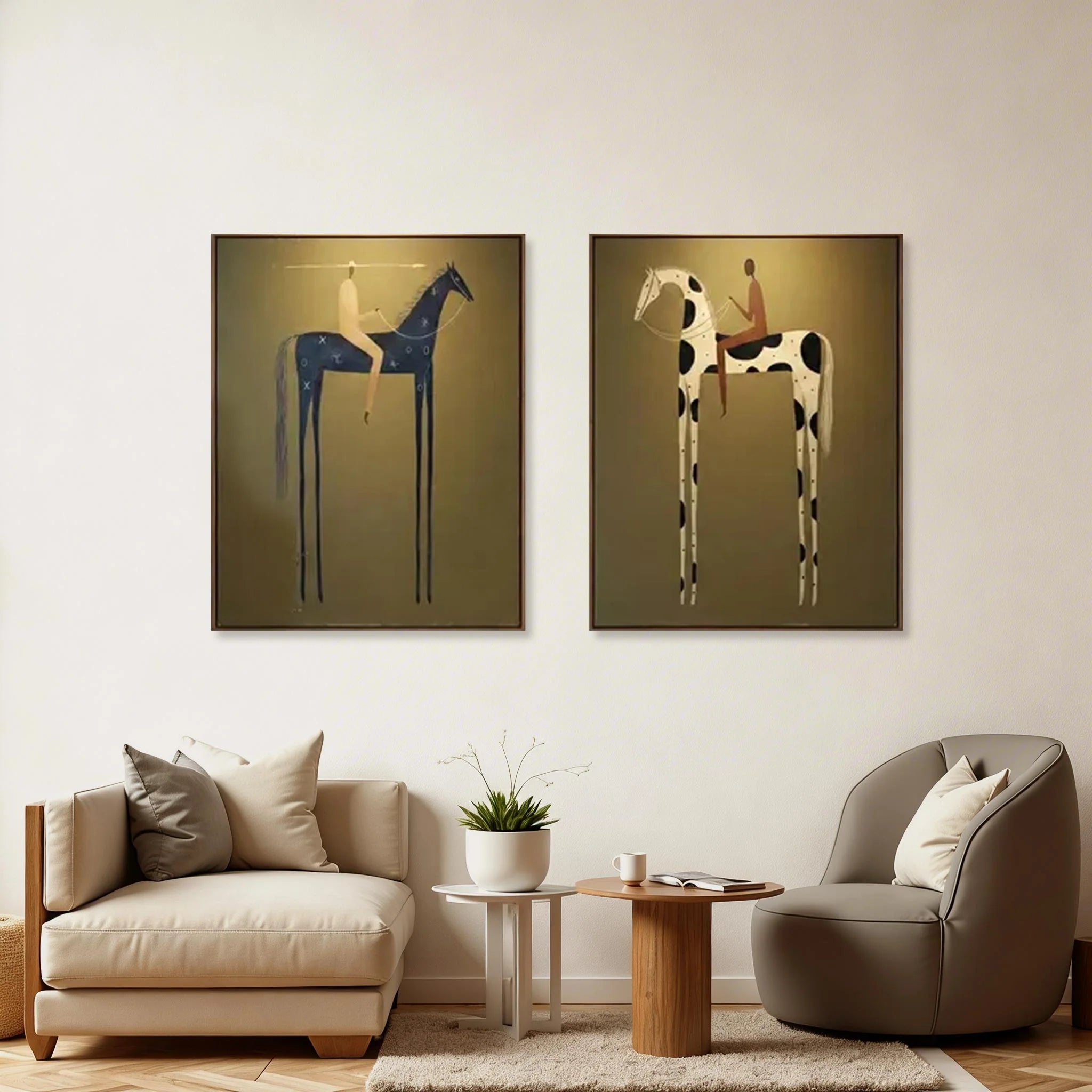 Surreal Figurative Horse Wall Art #MC119