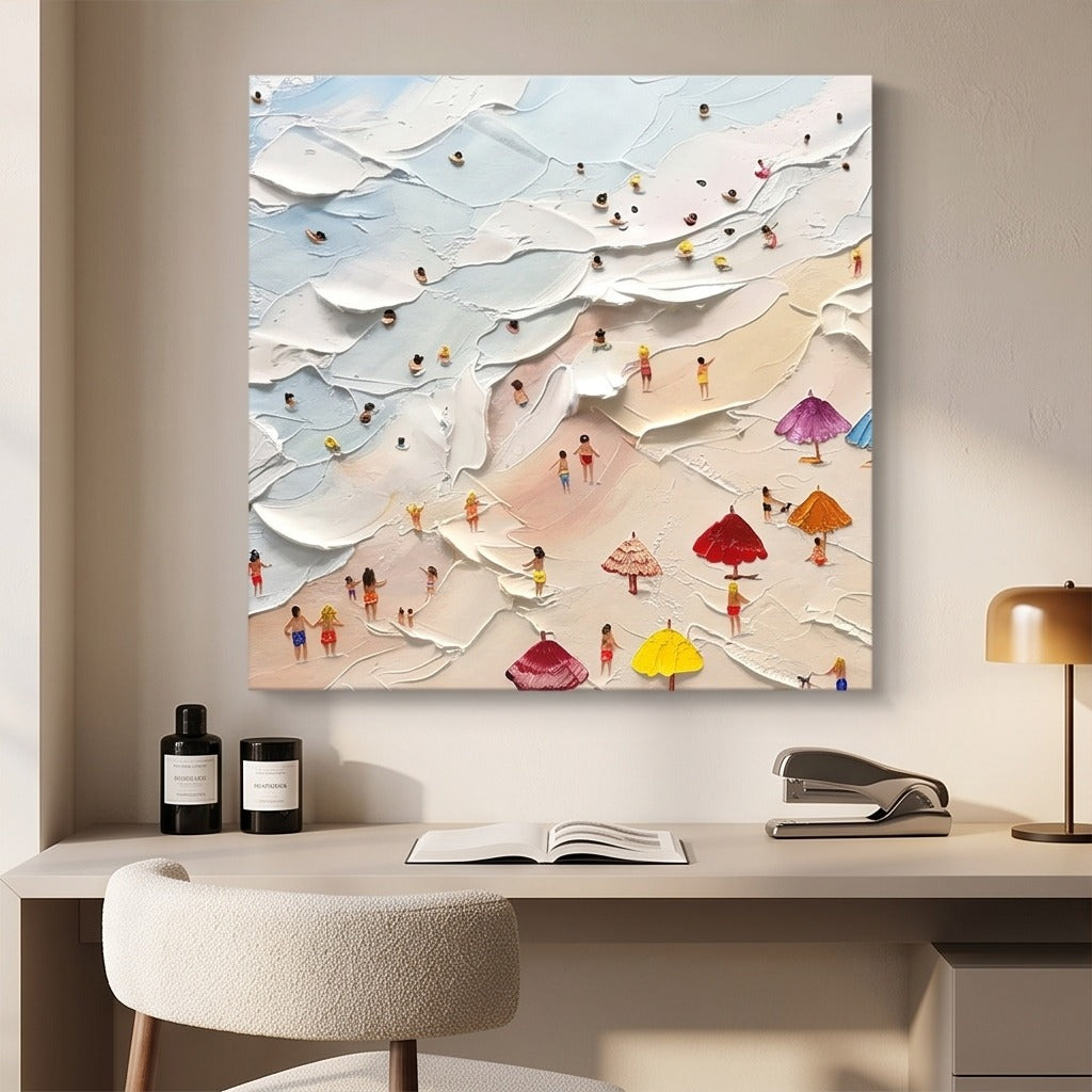 Textured Beach Scene Wall Art #TO861