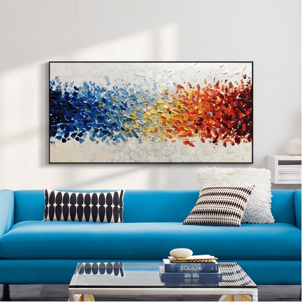 Textured Colorful Abstract Wall Art #TO020