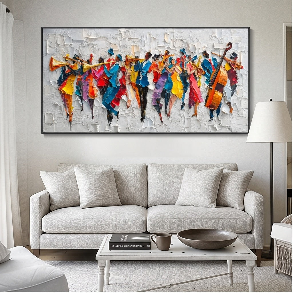 Textured Jazz Band Wall Art #TO153