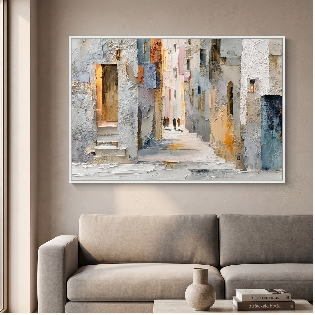 Textured Mediterranean Street Wall Art #TO205