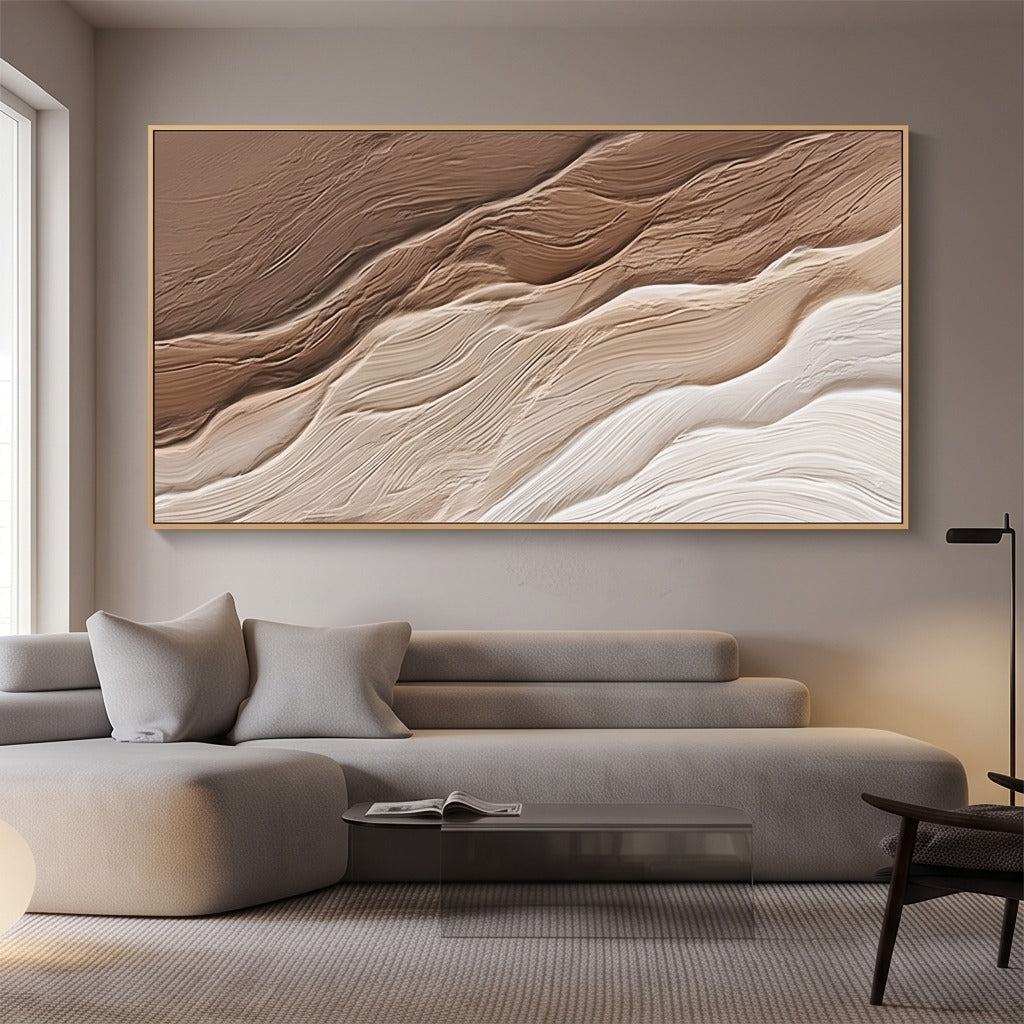 Textured Neutral Abstract Wall Art #TO239
