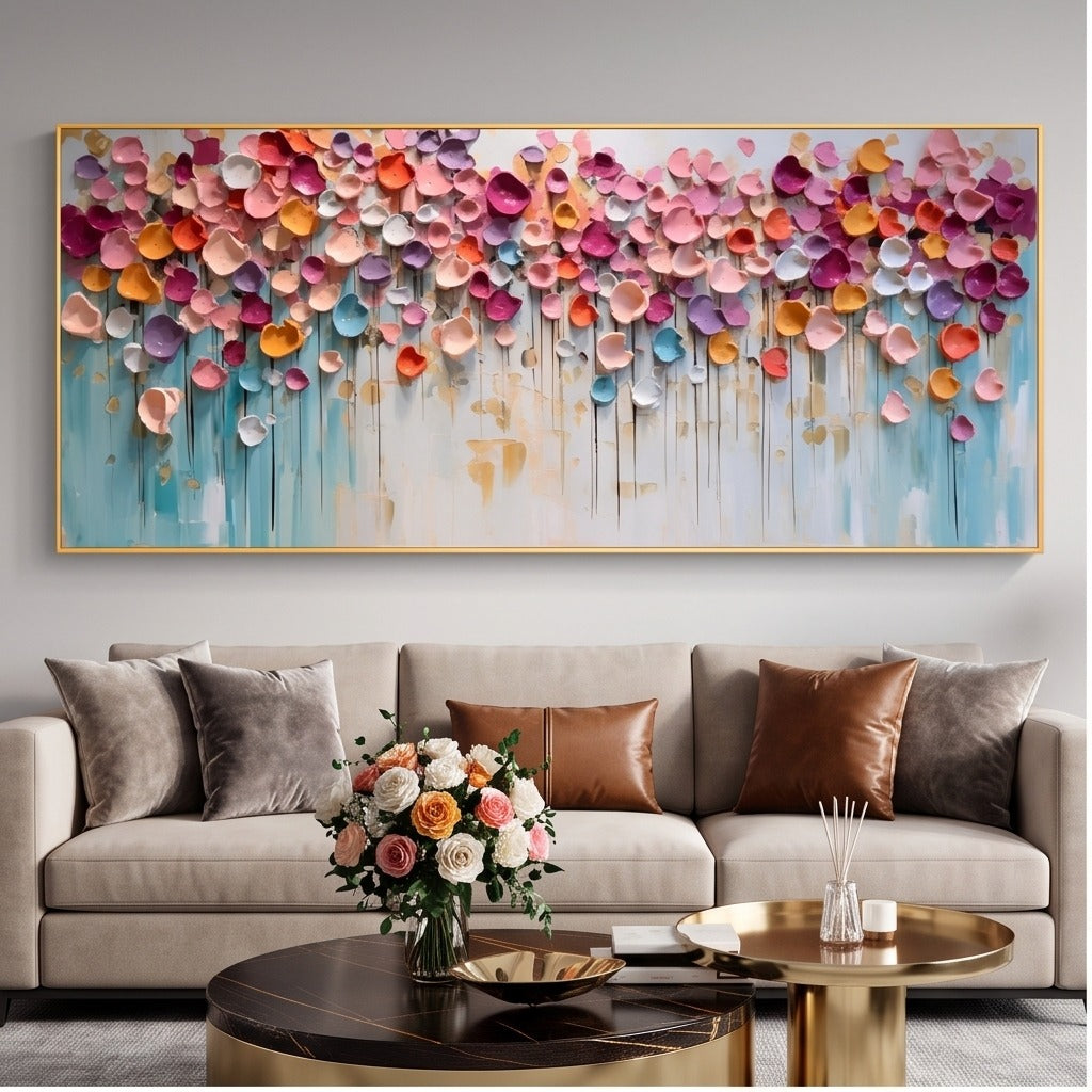 Textured Abstract Floral Wall Art #MT249