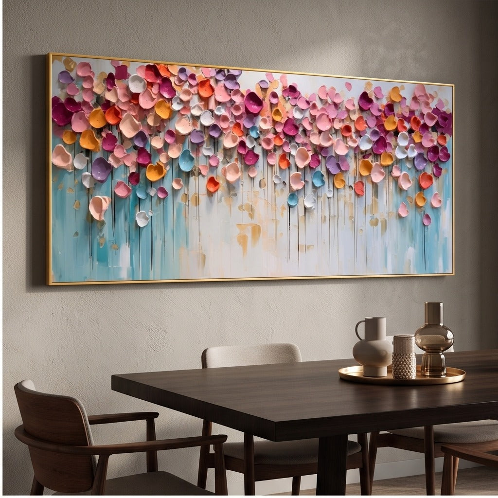 Textured Abstract Floral Wall Art #MT249