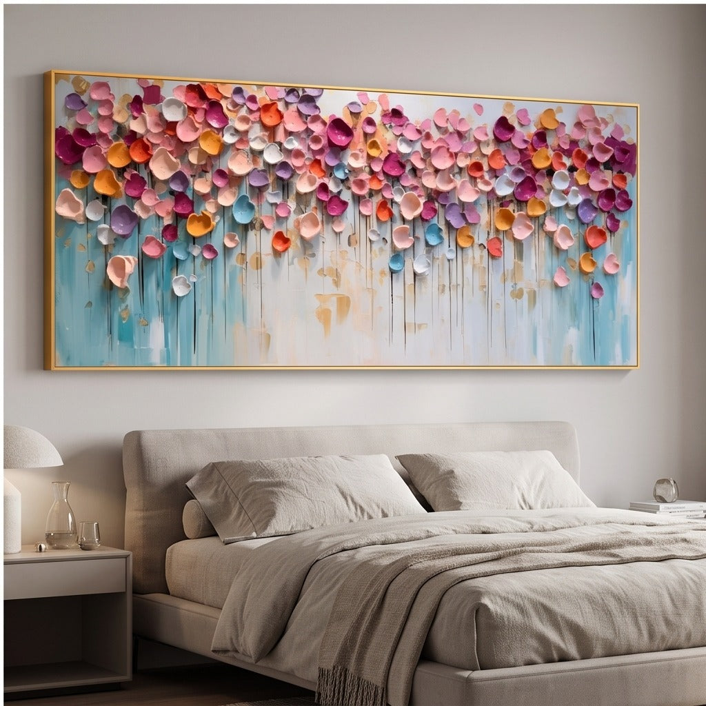 Textured Abstract Floral Wall Art #MT249