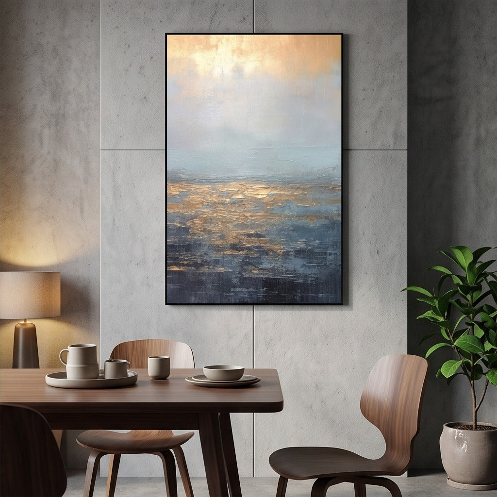 Textured Abstract Seascape Wall Art #TO098