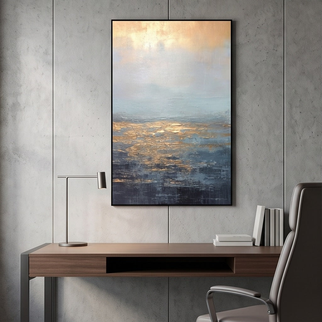 Textured Abstract Seascape Wall Art #TO098