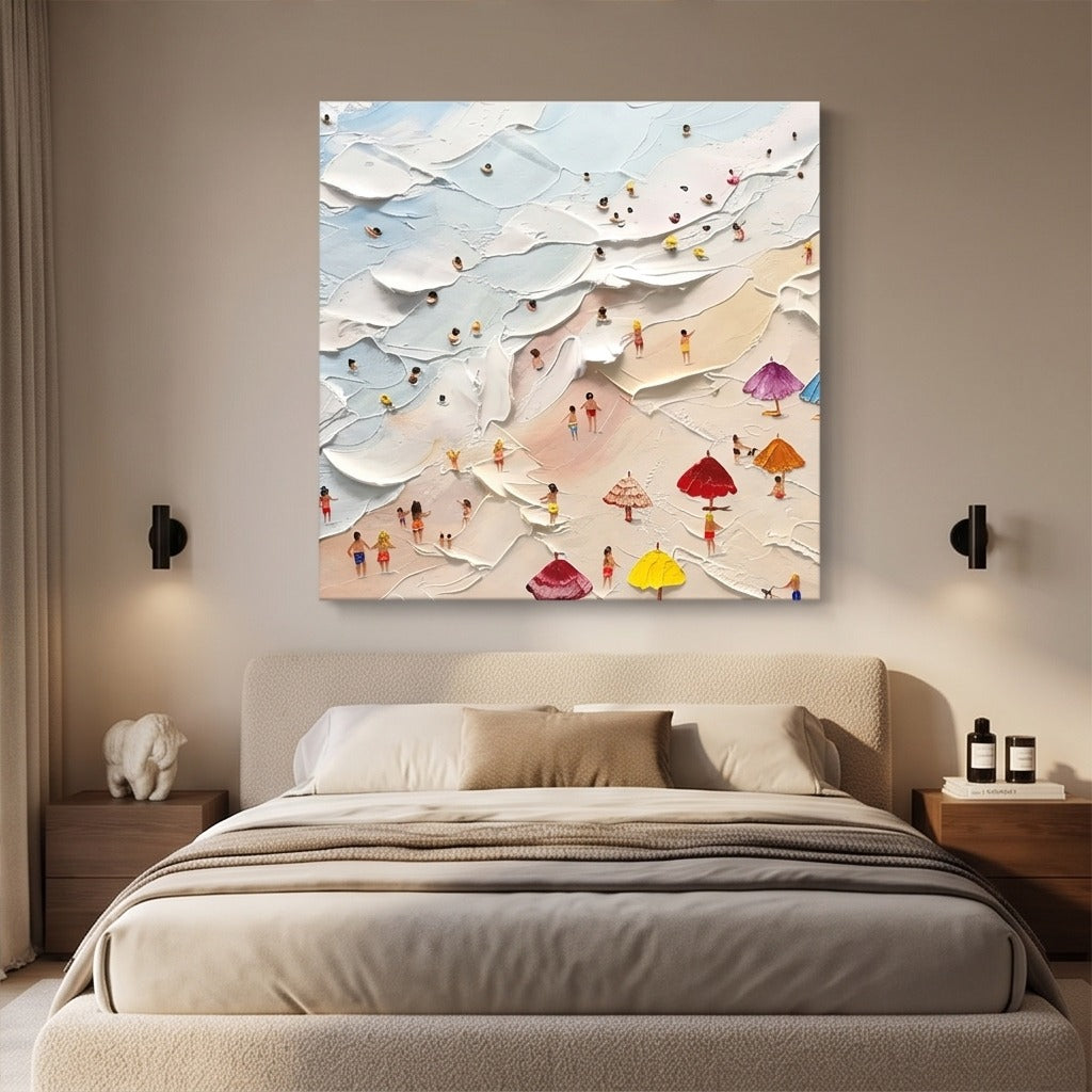Textured Beach Scene Wall Art #TO861