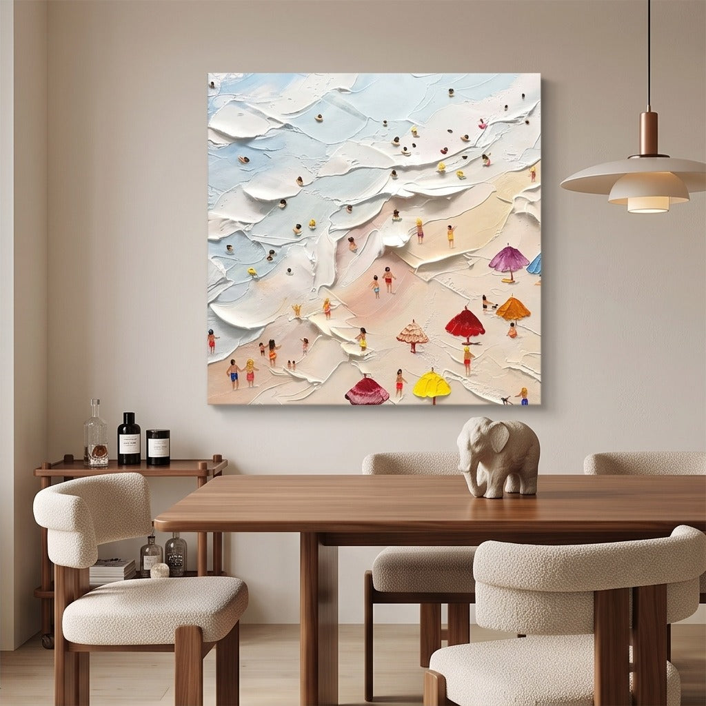 Textured Beach Scene Wall Art #TO861