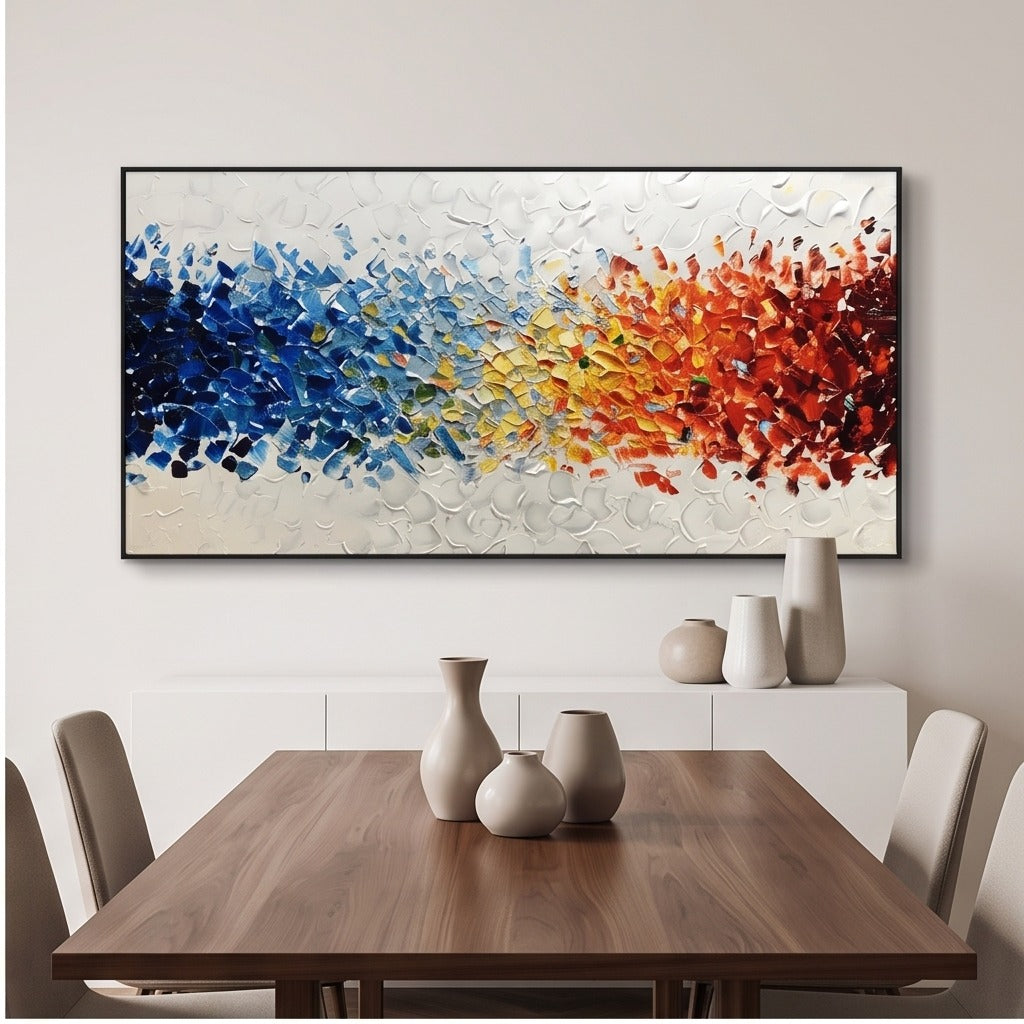 Textured Colorful Abstract Wall Art #TO020