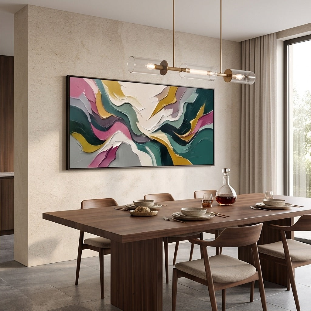 Textured Colorful Abstract Wall Art #TO056