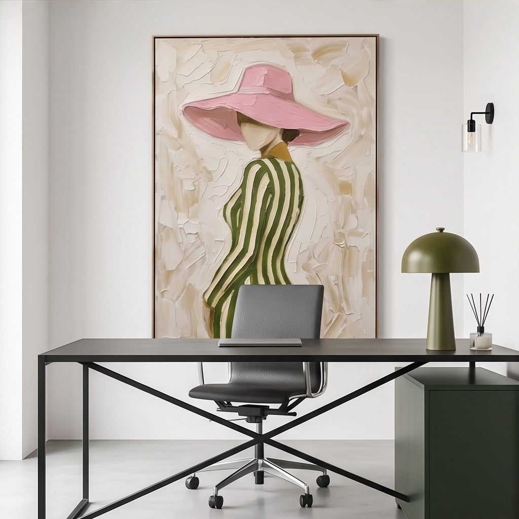 Textured Fashion Figure Wall Art #TO052