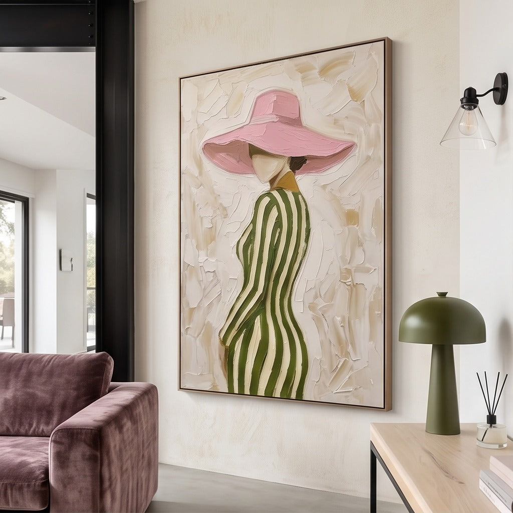 Textured Fashion Figure Wall Art #TO052