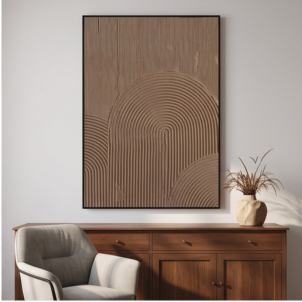 Textured Geometric Abstract Wall Art #TO533