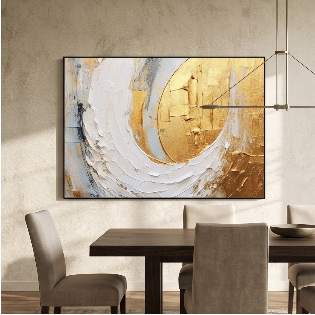 Textured Gold Abstract Wall Art #TO100