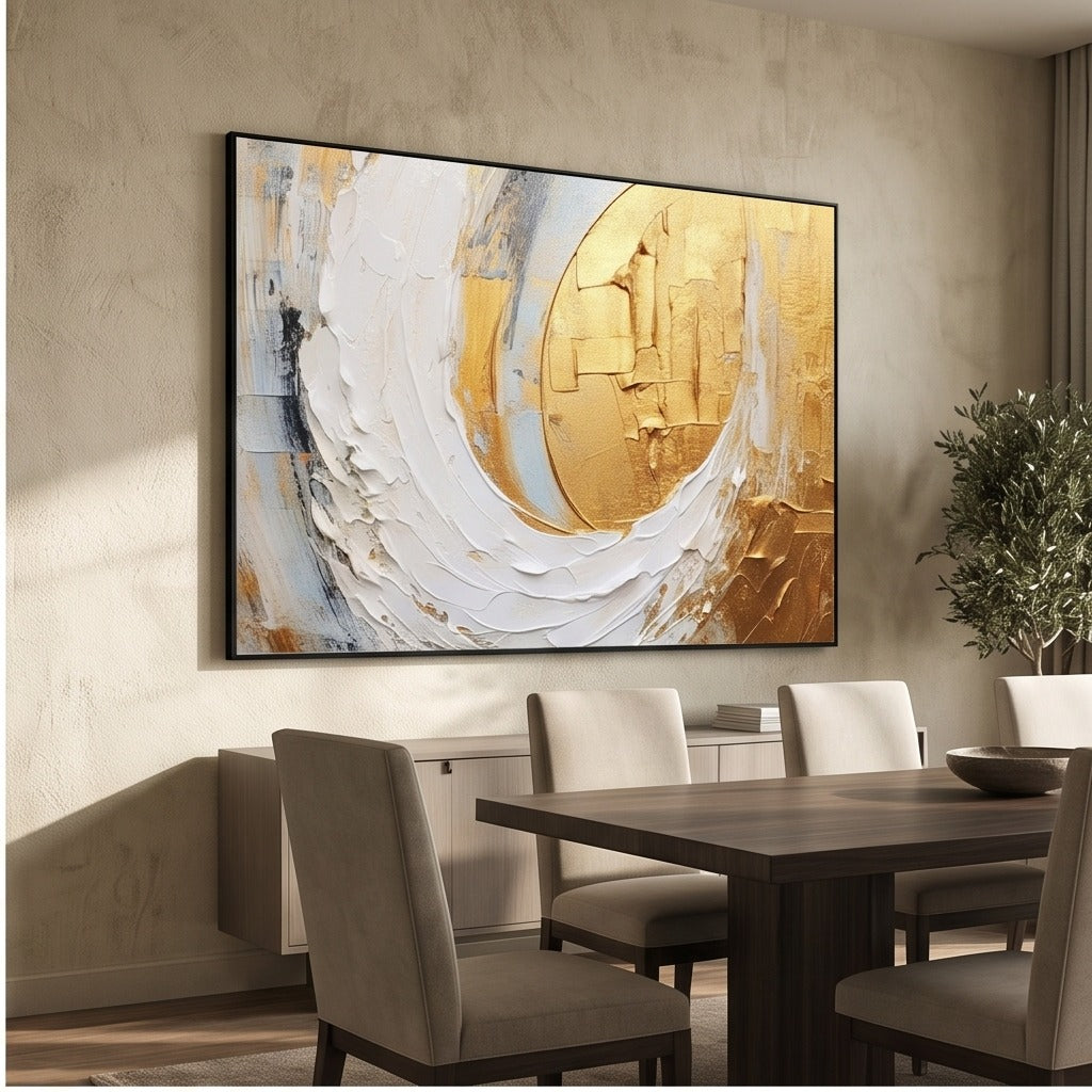 Textured Gold Abstract Wall Art #TO100