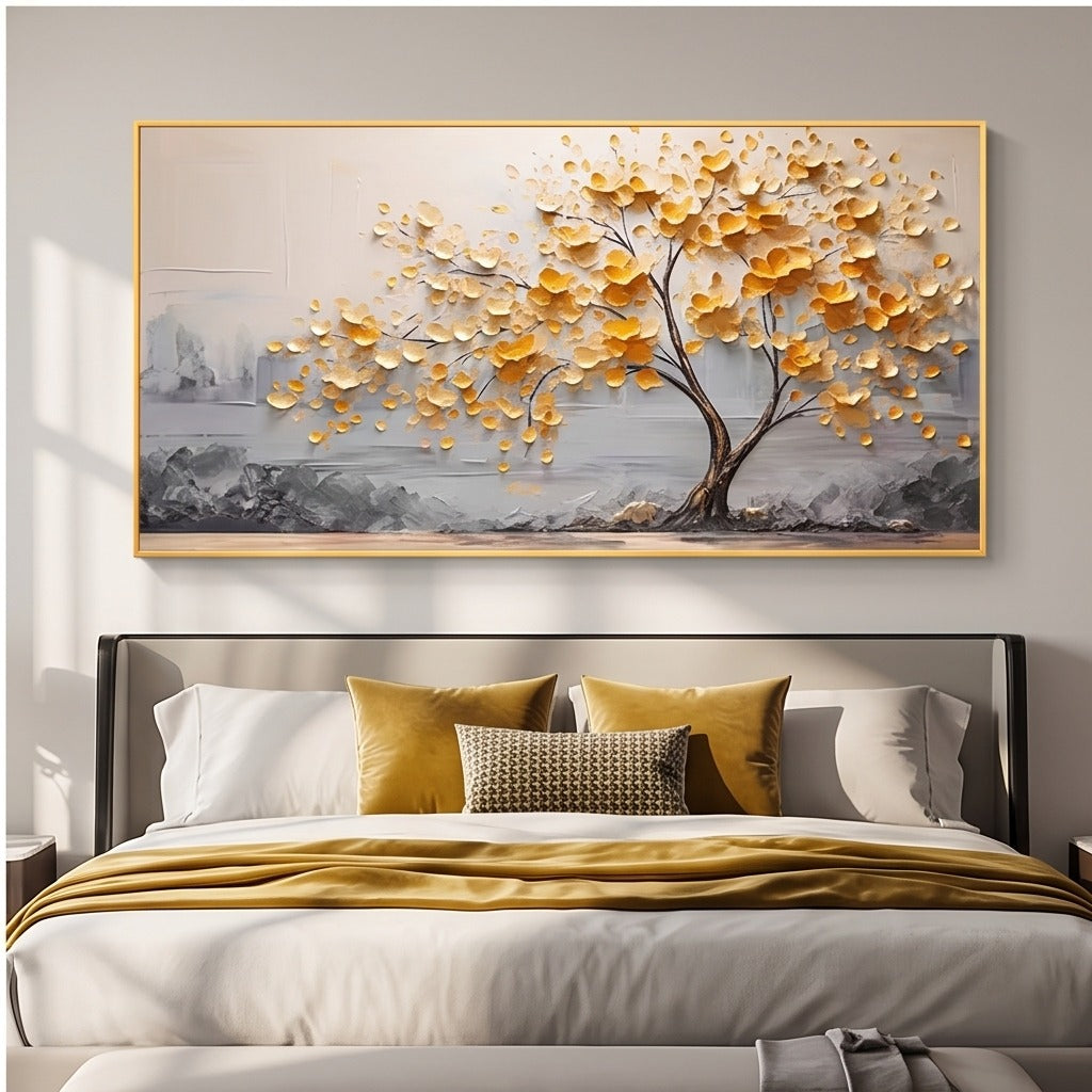 Textured Gold Tree Wall Art #TO328