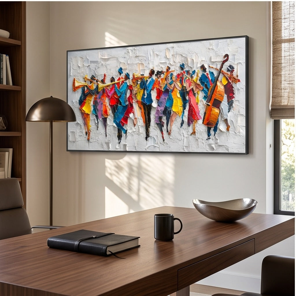 Textured Jazz Band Wall Art #TO153
