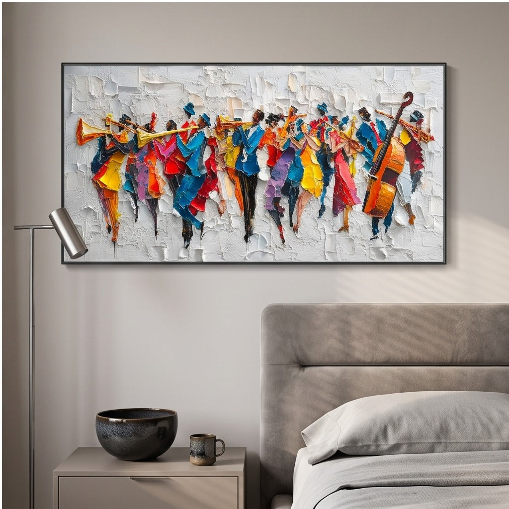 Textured Jazz Band Wall Art #TO153
