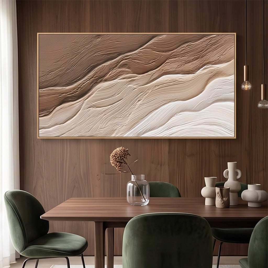 Textured Neutral Abstract Wall Art #TO239