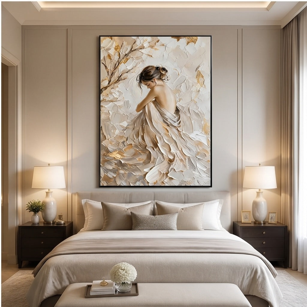 Textured Neutral Figurative Wall Art #TO002