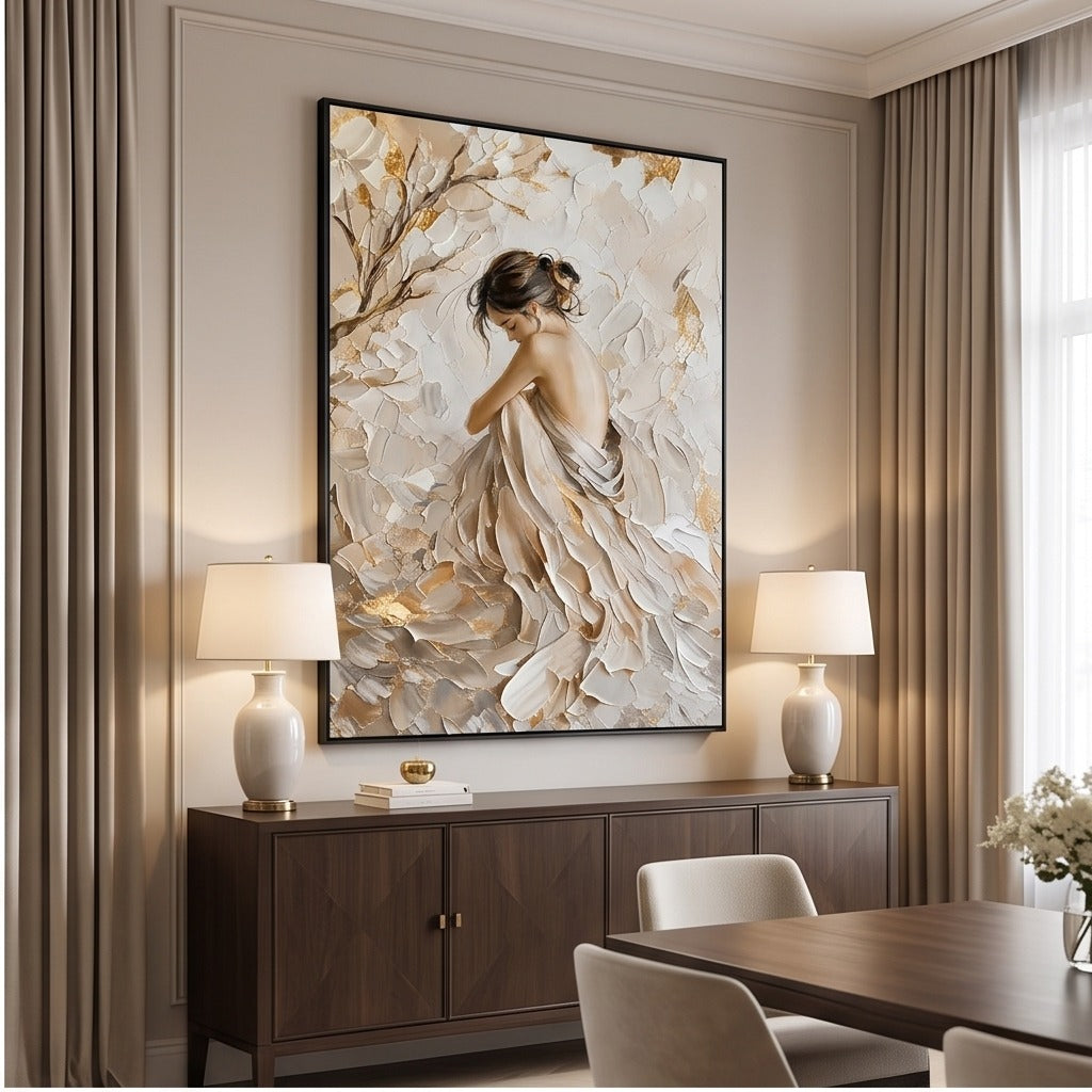 Textured Neutral Figurative Wall Art #TO002