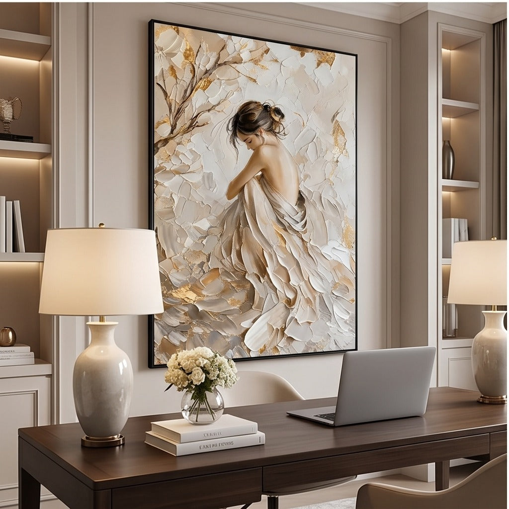 Textured Neutral Figurative Wall Art #TO002