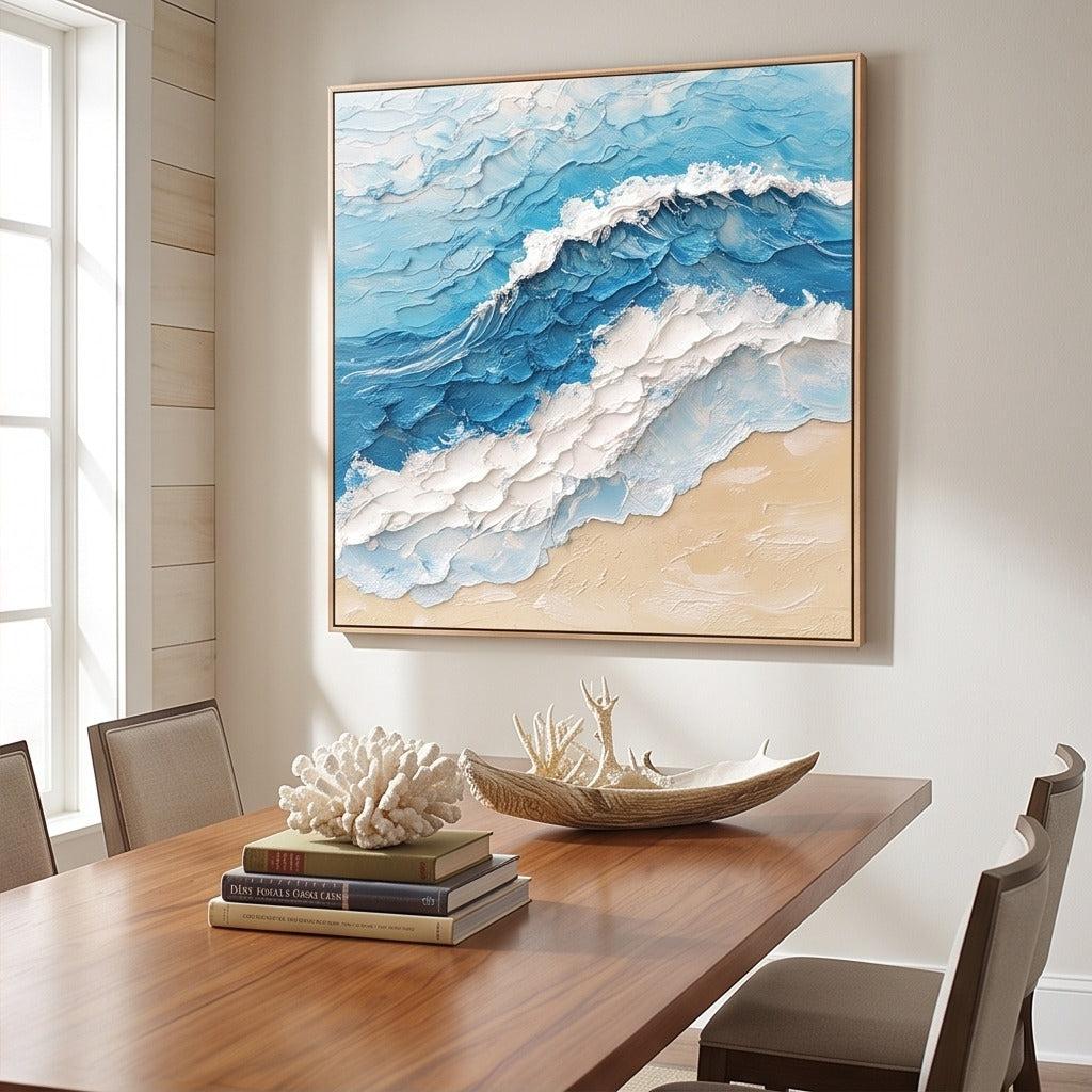 Textured Ocean Wave Wall Art #TO044