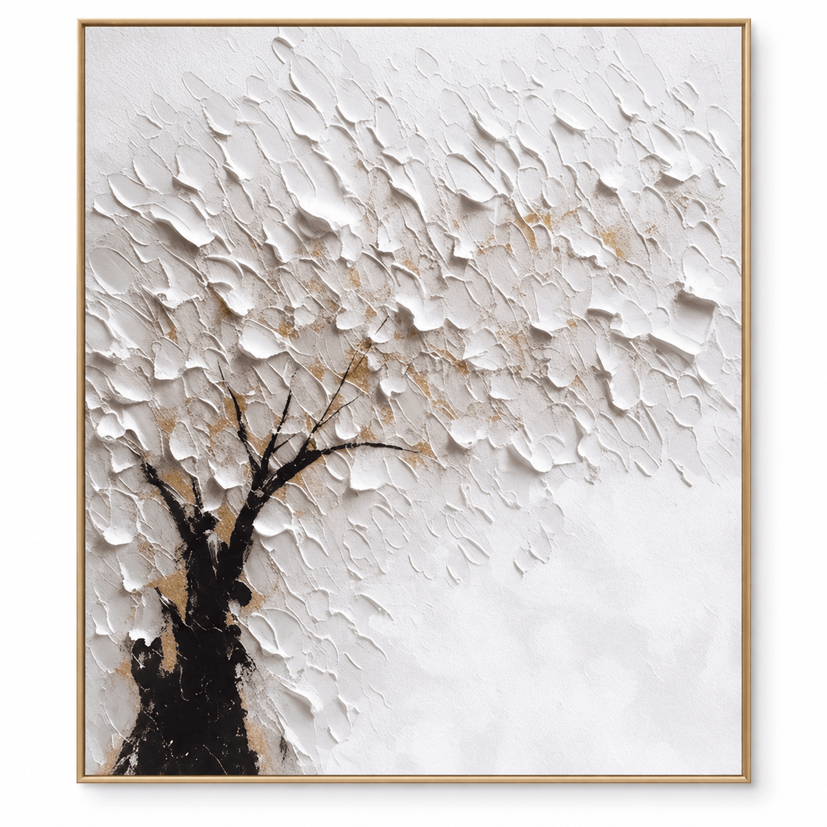 Textured White Tree Wall Art #TO121