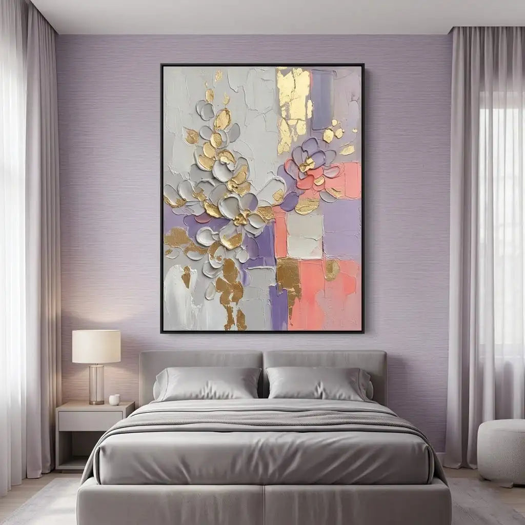 Textured Floral Abstract Wall Art #TA105