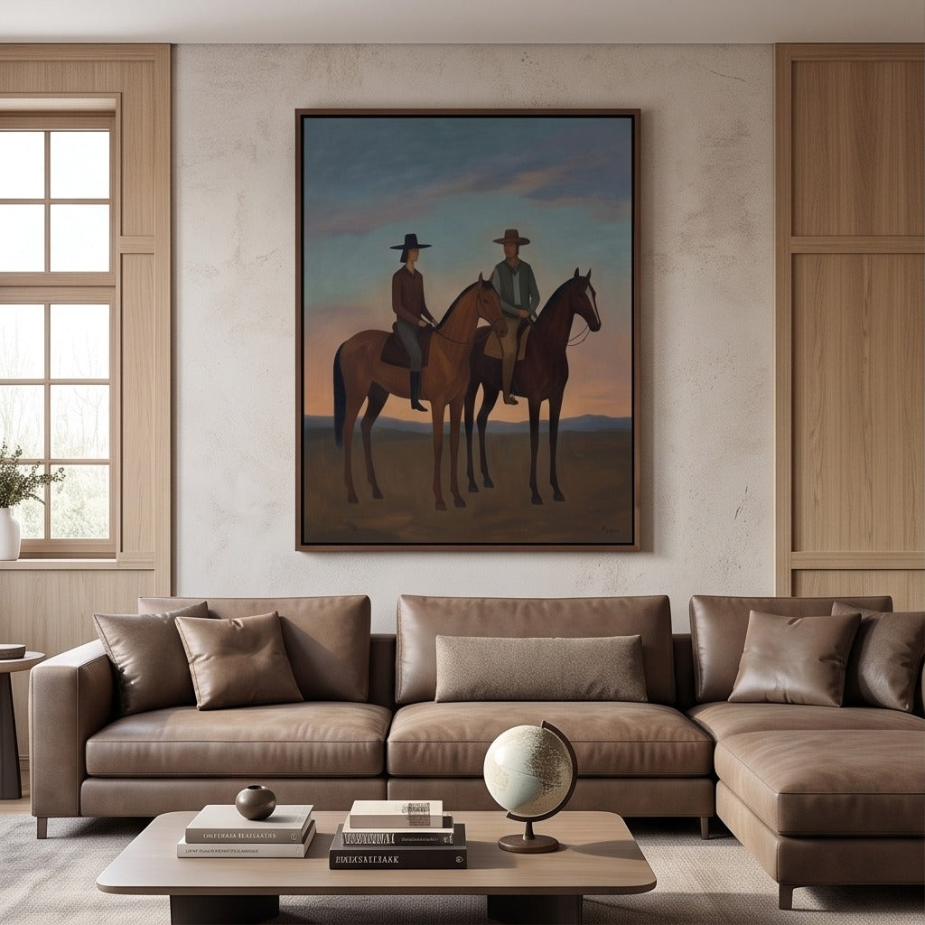 Western Horse & Rider Wall Art #TO067