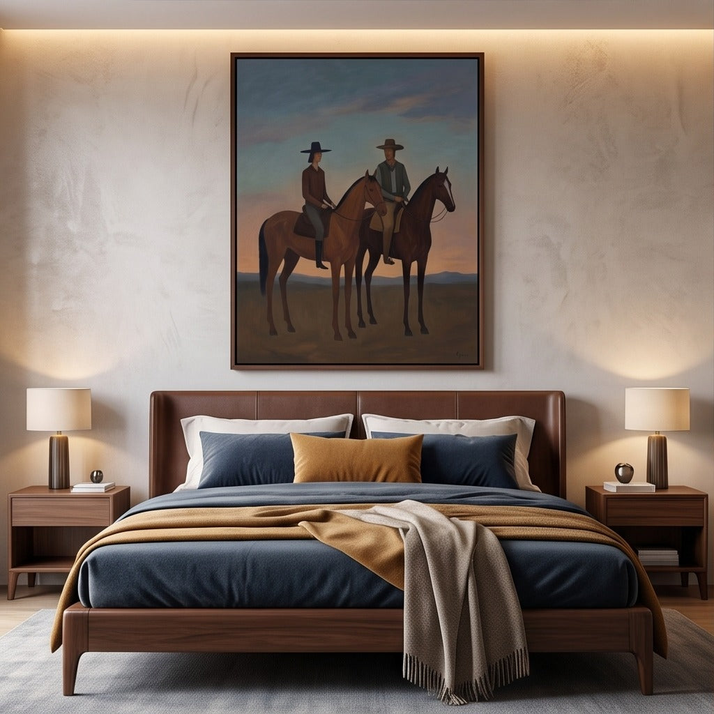 Western Horse & Rider Wall Art #TO067