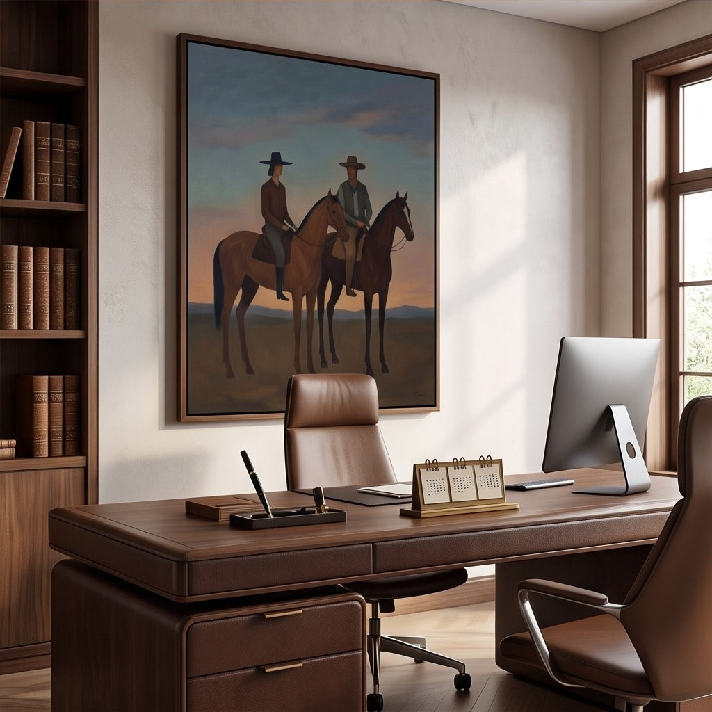 Western Horse & Rider Wall Art #TO067