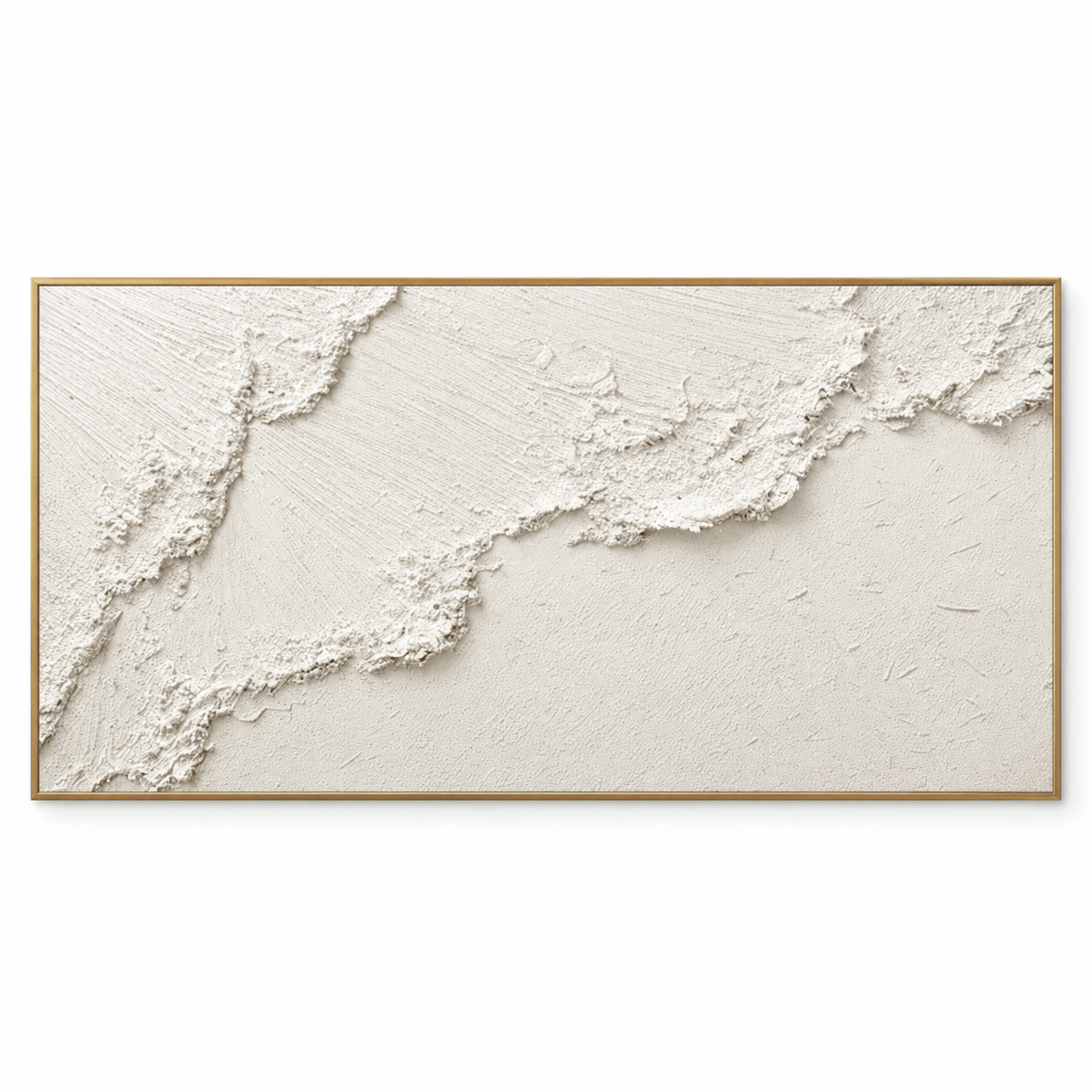 White Textured Abstract Wall Art #TO104
