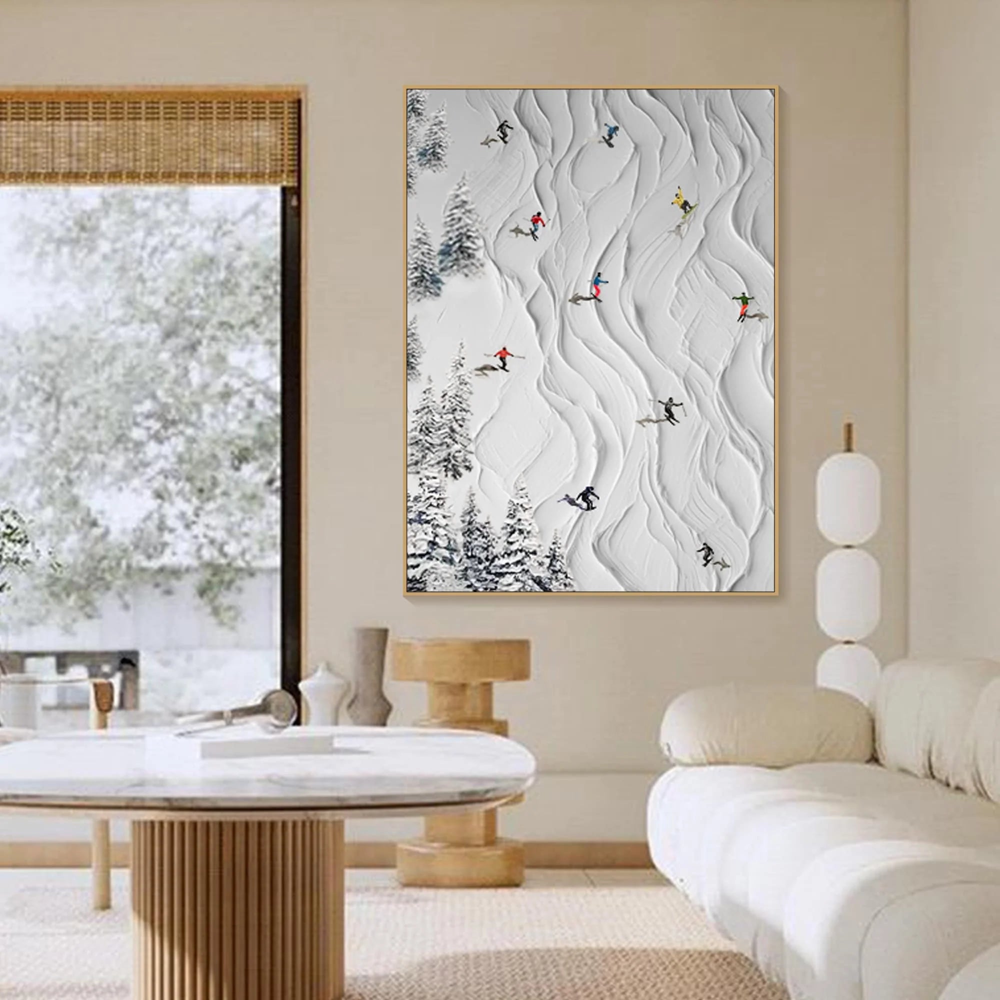 Abstract Winter Sports Wall Art #TA102