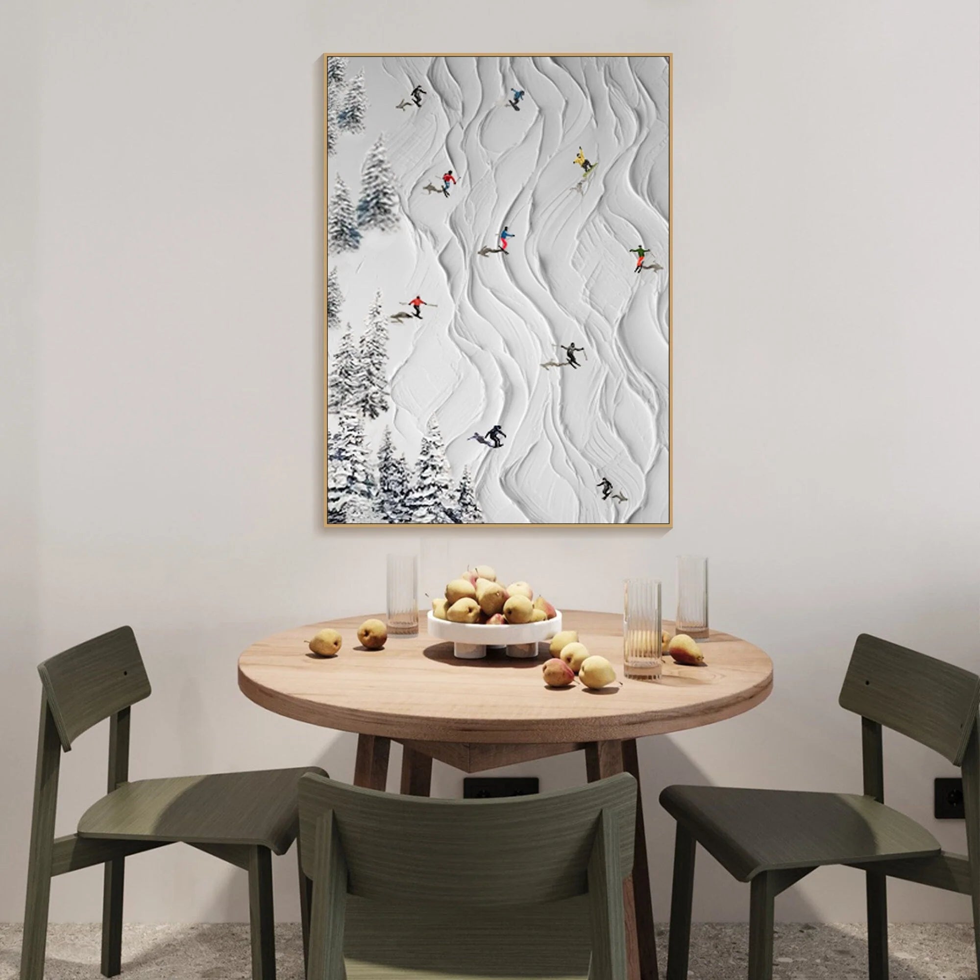 Abstract Winter Sports Wall Art #TA102