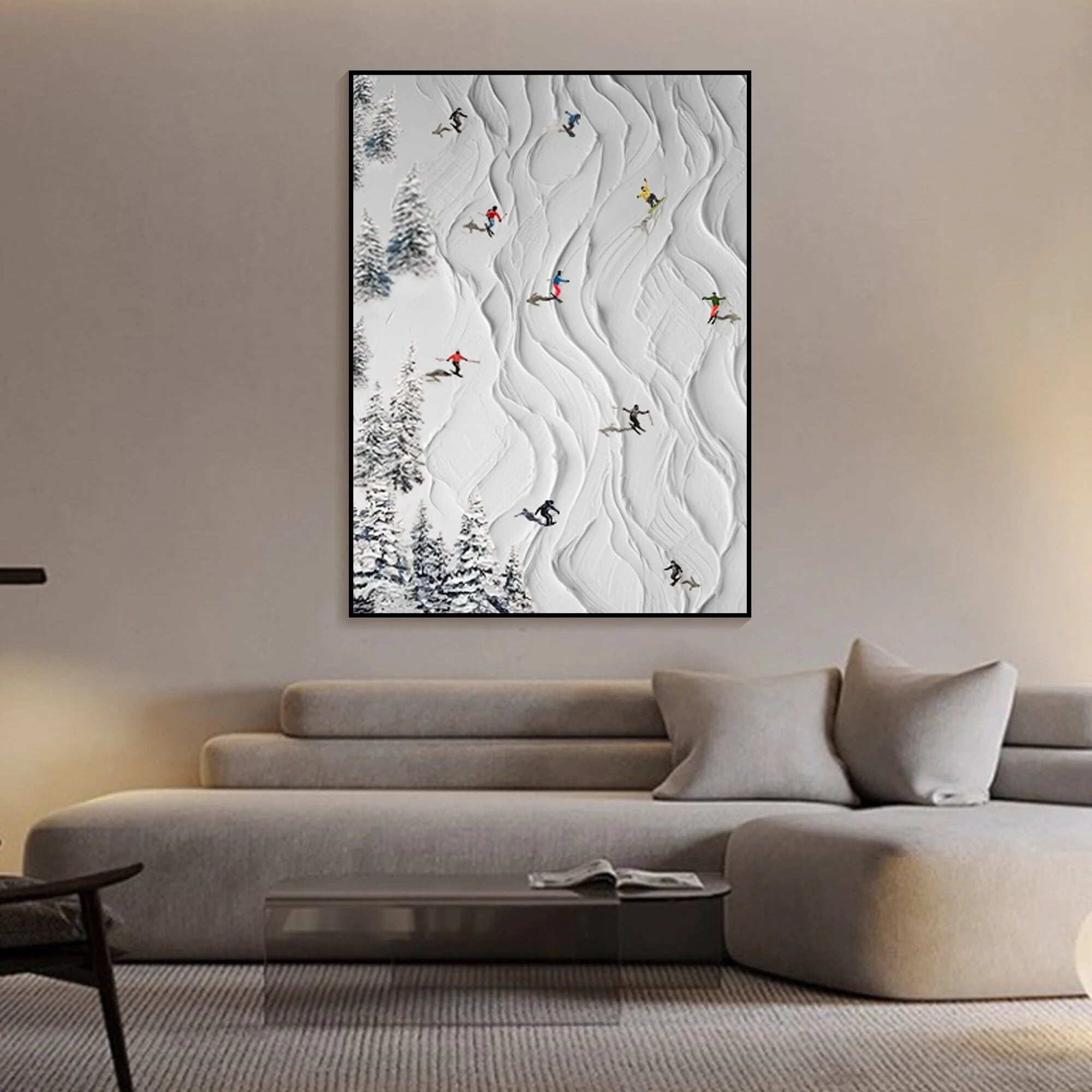 Abstract Winter Sports Wall Art #TA102