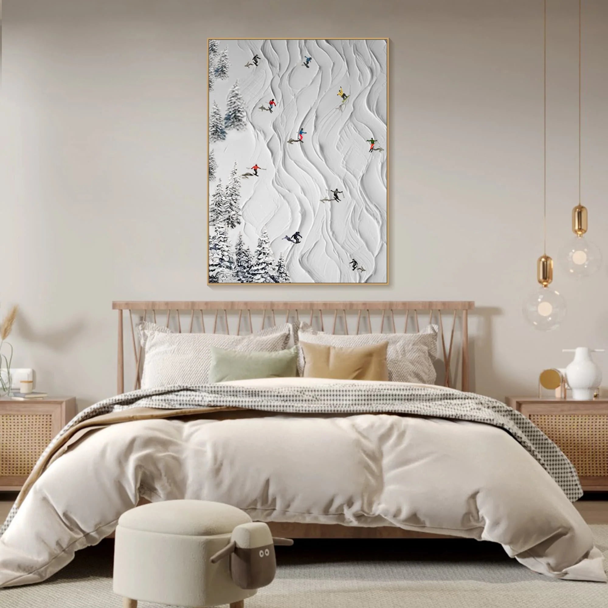 Abstract Winter Sports Wall Art #TA102