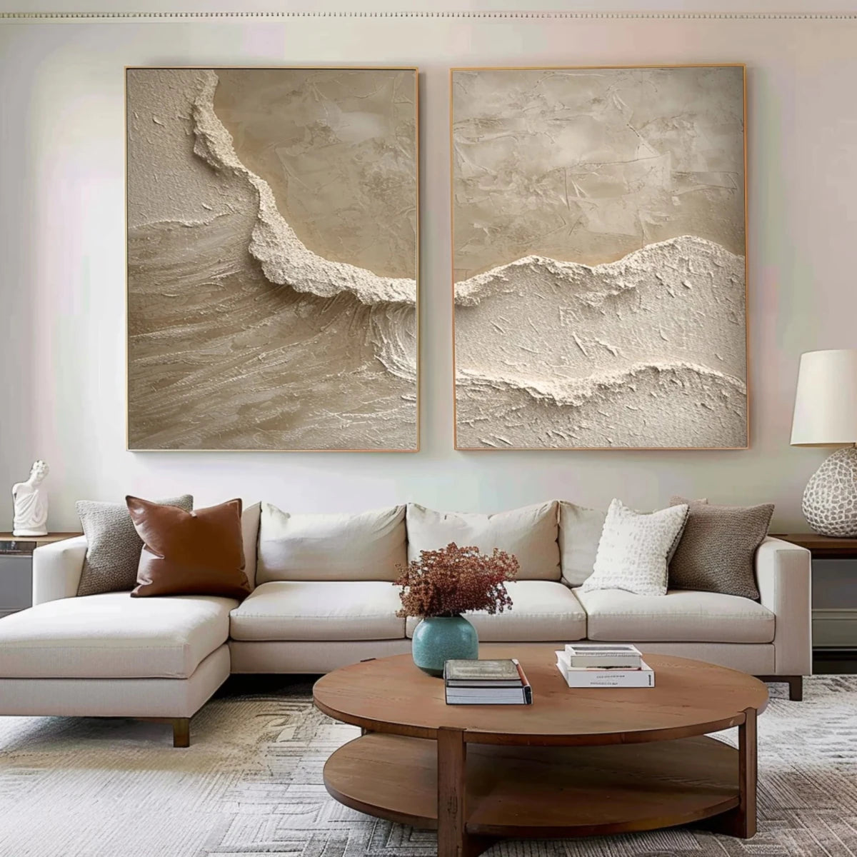 Abstract Coastal Wall Art MT041 - Tactile Atelier