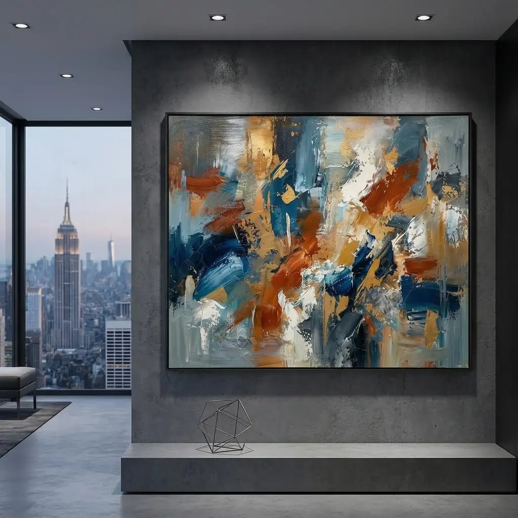 Abstract Expressionist Wall Art TA745 - Tactile Atelier