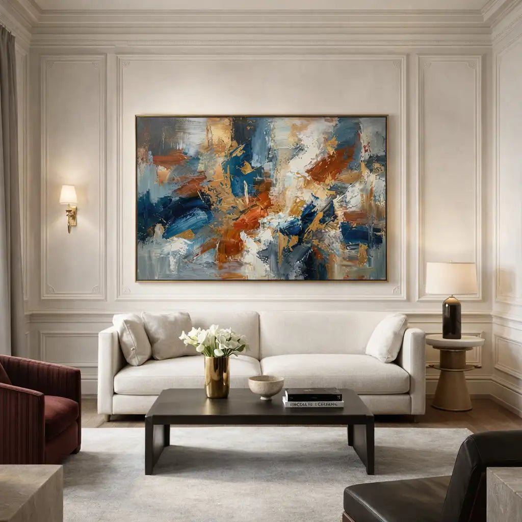 Abstract Expressionist Wall Art TA745 - Tactile Atelier