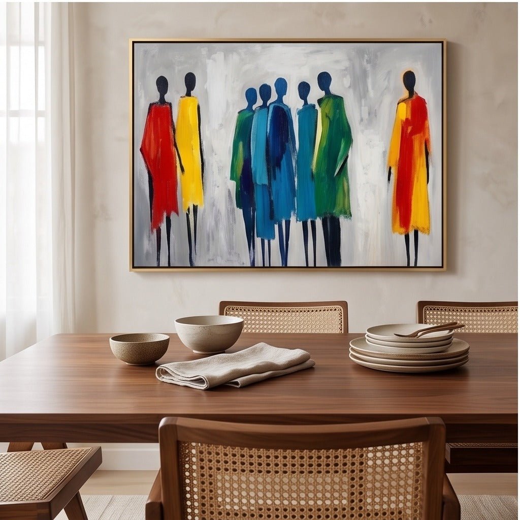 Abstract Figurative Wall Art TO227 - Tactile Atelier