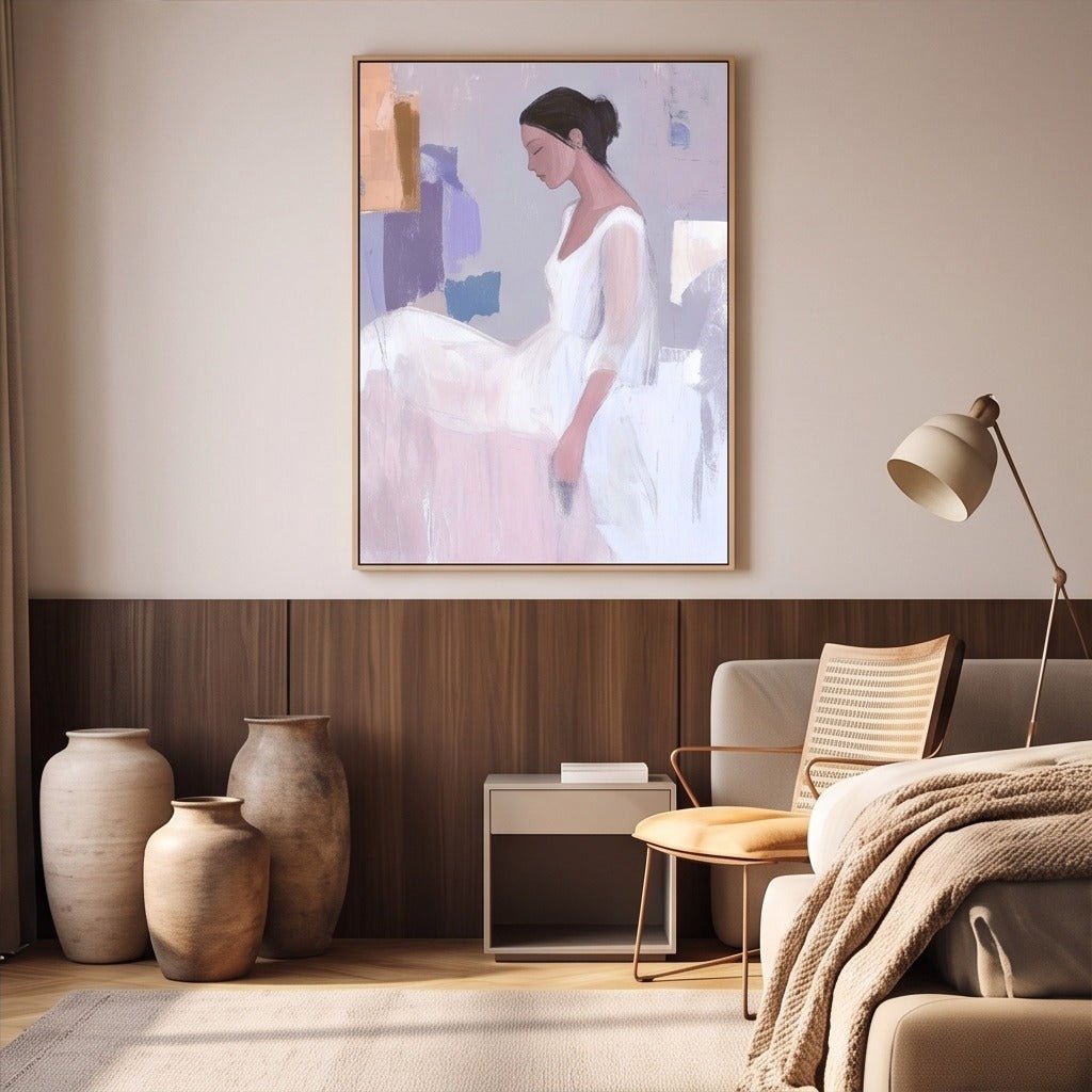 Abstract Figurative Woman Wall Art #TO083 - Tactile Atelier