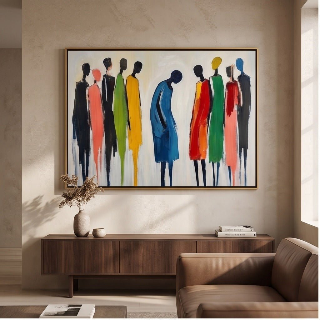 Abstract Figure Wall Art TO990 - Tactile Atelier