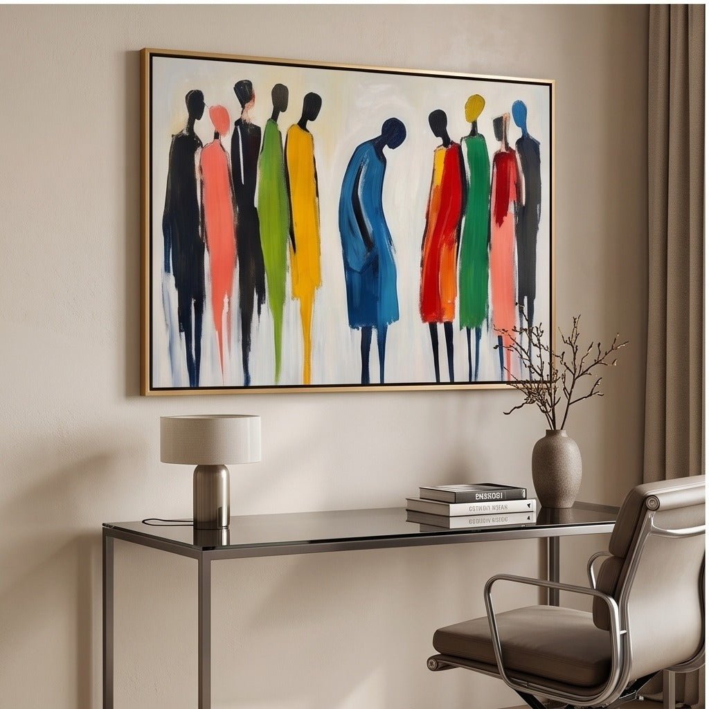 Abstract Figure Wall Art TO990 - Tactile Atelier