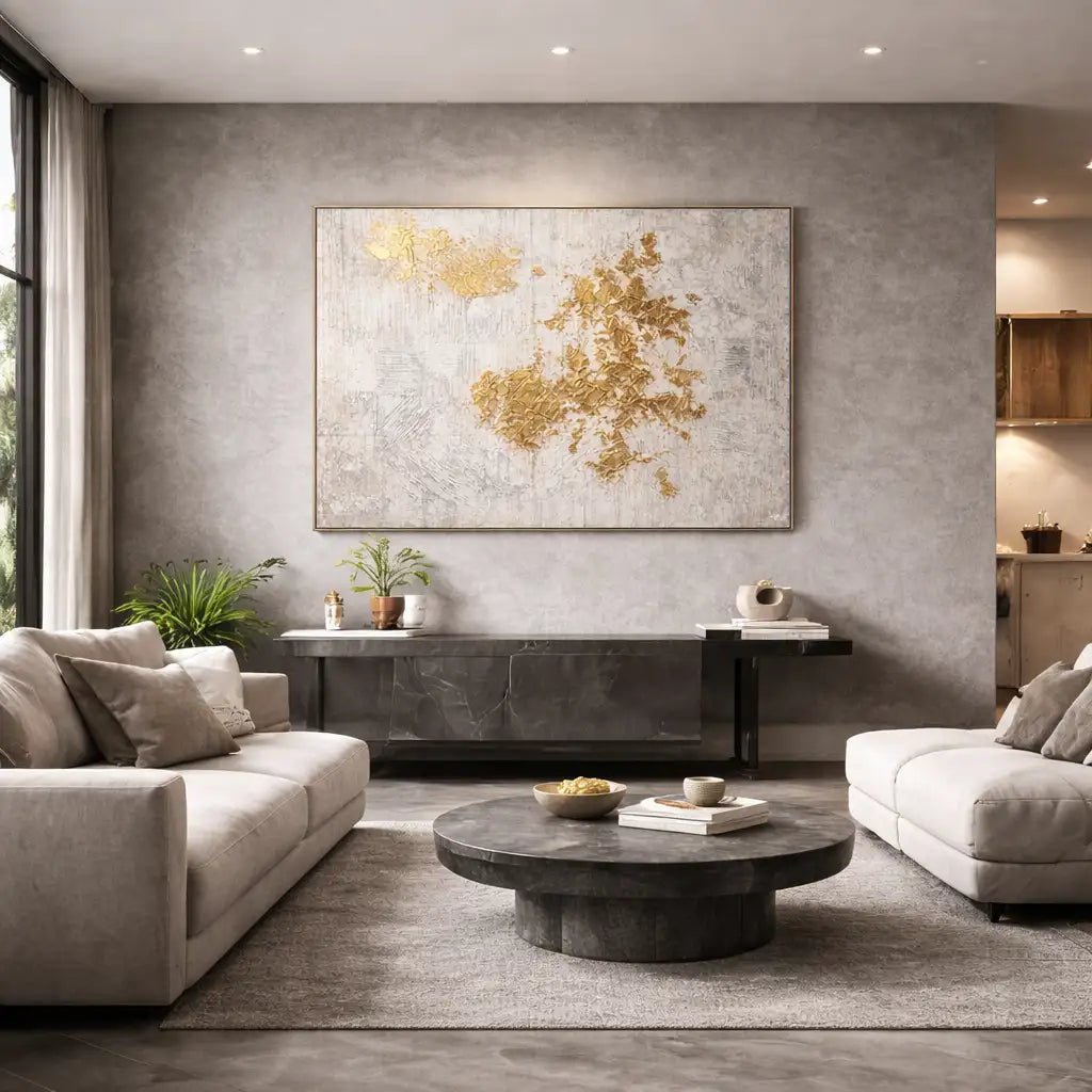 Abstract Neutral Wall Art TA156 - Tactile Atelier