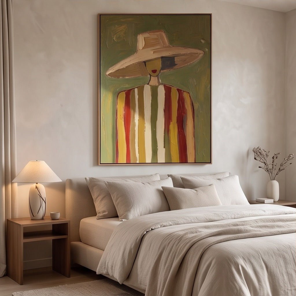 Abstract Woman Portrait Wall Art #TO073 - Tactile Atelier
