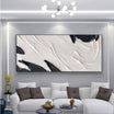 Black and White Abstract Textured Wall Art TA815 - Tactile Atelier